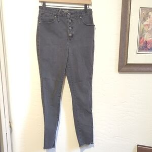 Madewell Women's Charcoal High-Rise Jeans